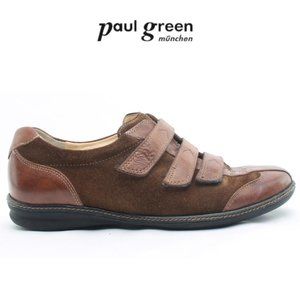 Paul Green Munchen Sneaker Brown Women US Size 5.5 UK 3 Velcro Walking Golf